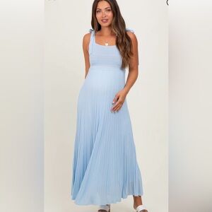 Elegant Blue Sleeveless Dress